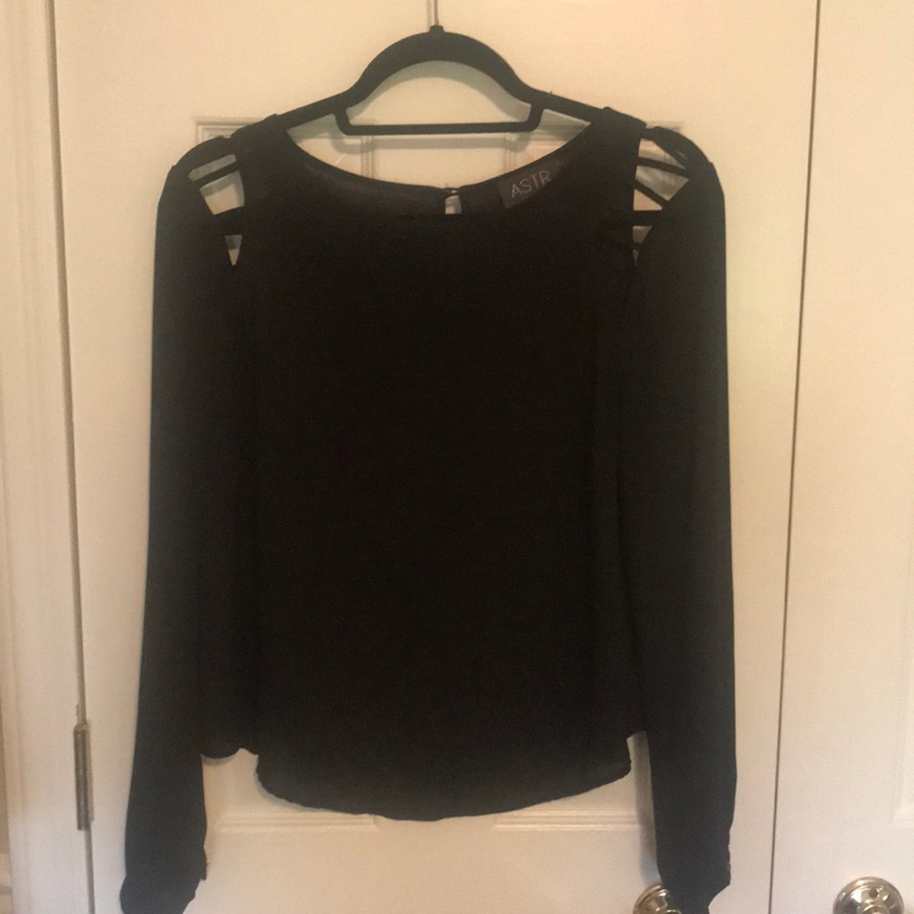 Astr black blouse